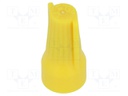 Close end; Twist Splice; 22AWG÷10AWG; screwed; yellow; max.105°C