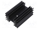 Heatsink: extruded; TO218,TO220,TO247; black; L: 25.4mm; W: 41.91mm