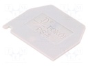 End plate; Application: ZG-G2.5,ZG-G4; grey; Width: 1mm; polyamide