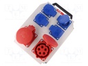Electric switchboard; Mounting: portable; IP54; Inom 1: 32A