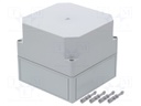 Enclosure: multipurpose; X: 180mm; Y: 182mm; Z: 165mm; PK; light grey