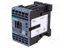 Contactor: 4-pole; NC x2 + NO x2; 24VAC; 10A; DIN,on panel; 3RH20
