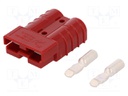 Plug; wire-wire; SB50; hermaphrodite; PIN: 2; for cable; crimped