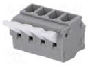 PCB terminal block; angled; 5mm; ways: 4; on PCBs; 0.2÷2.5mm2; 15A