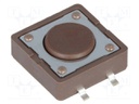 Microswitch TACT; SPST-NO; Pos: 2; 0.05A/12VDC; SMT; none; 1.6N
