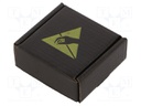 Box with foam lining; ESD; 60x60x25mm; <100kΩ