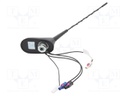 Antenna; car top; 0.3m; AM,DAB,FM,GPS; 0.25m; 12VDC