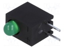 LED; in housing; green; 3mm; No.of diodes: 1; 20mA; 40°; 2.2÷2.5V