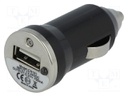 Automotive power supply; USB A socket; Sup.volt: 12÷24VDC