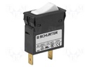 Overcurrent breaker; Urated: 240VAC; 32VDC; 15A; Contacts: SPST