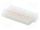 Plug; wire-board; female; PIN: 12; end connector; 2.54mm; IDC; 22AWG