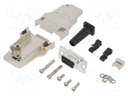 D-Sub; PIN: 9; female; shielded,with strain relief; angled 45°