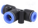 Push-in fitting; reductive,T-tap splitter; -0.95÷15bar; Mat: PBT