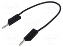 Test lead; 60VDC; 30VAC; 32A; Len: 250mm; red; Material: brass