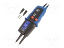 LED; VDC: 6÷1000V; VAC: 6÷1000V; 50÷400Hz; 0÷1999Ω; IP64; 237g