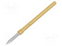 Test needle; Operational spring compression: 4.2mm; 3A; Ø: 1.3mm