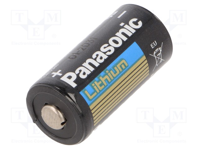 Pile lithium 3V Panasonic - CR123, CR123A, CR17345